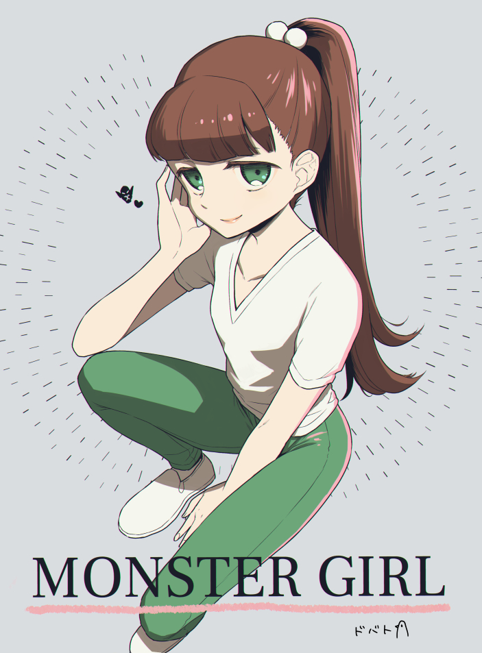 1girl, amanda_(invincible), bangs, blunt_bangs, brown_hair, character_name, commentary_request, dobato