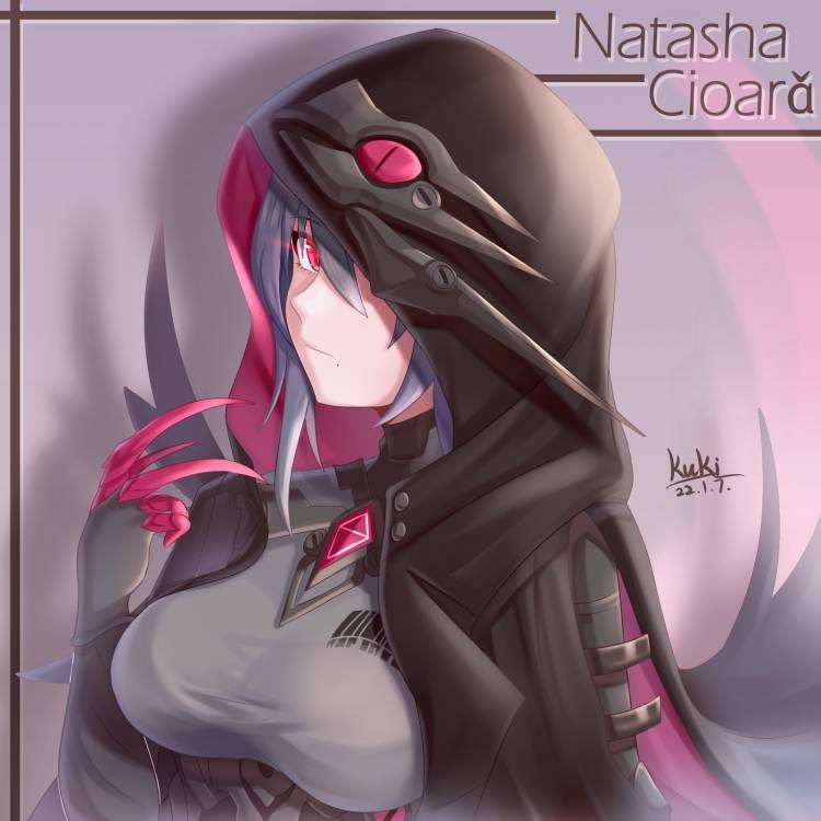 1girl, artist_name, bangs, black_bodysuit, black_cape, black_hair, bodysuit, breasts