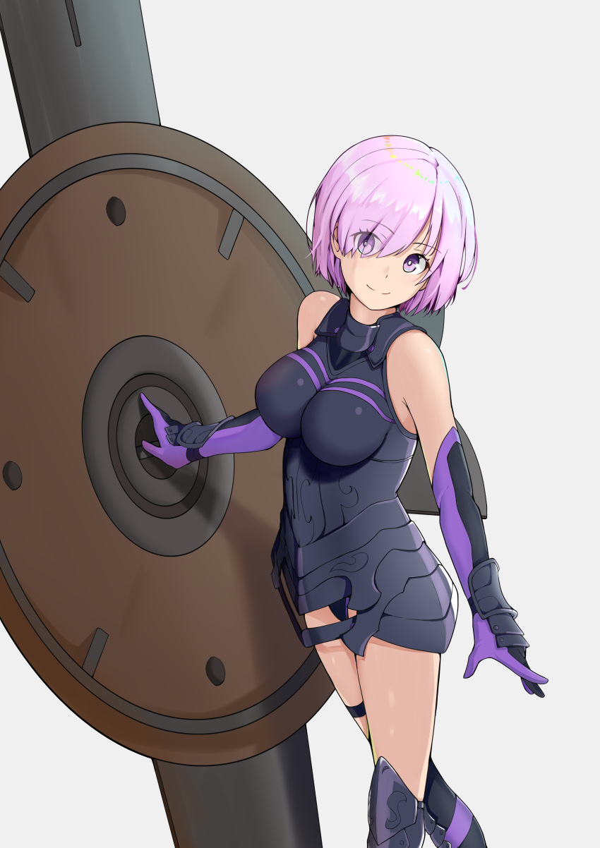 1girl, armor, bare_shoulders, black_armor, black_gloves, breastplate, closed_mouth, clouds