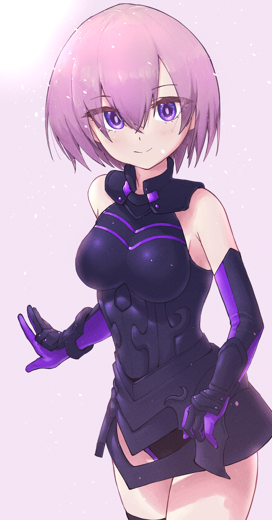 1girl, armor, armored_dress, bare_shoulders, breasts, elbow_gloves, eyebrows_visible_through_hair, fate/grand_order