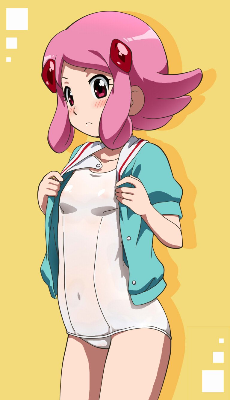 1girl, awa, blue_shirt, closed_mouth, hair_ornament, hairclip, highres, looking_at_viewer