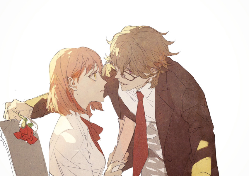 1boy, 1girl, duo, fanart, female, male, nanami_haruka, ootori_eiichi