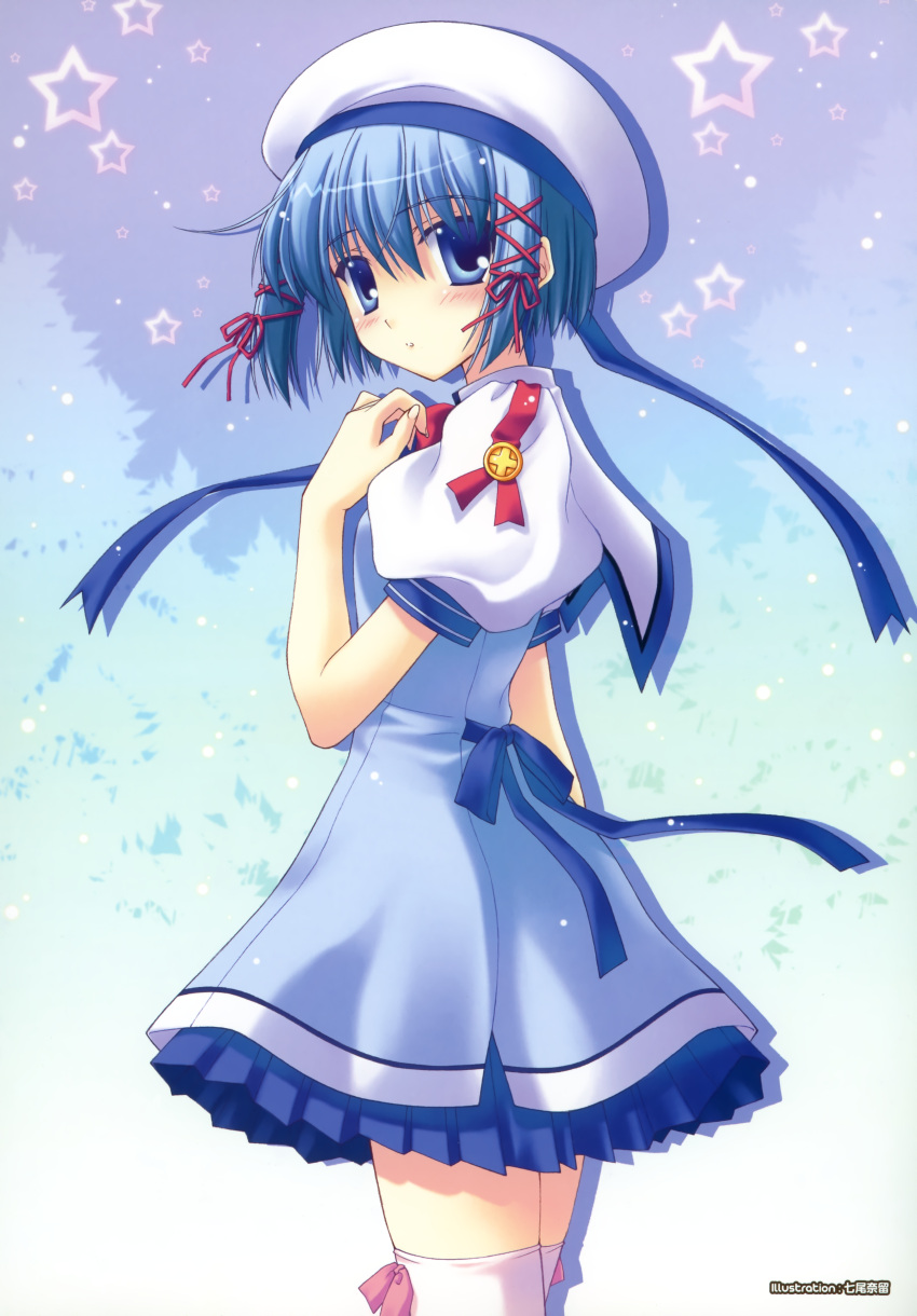 magicarot_radiant, nanao_naru, parasol, seifuku, thigh-highs, yuunagi_suzuri
