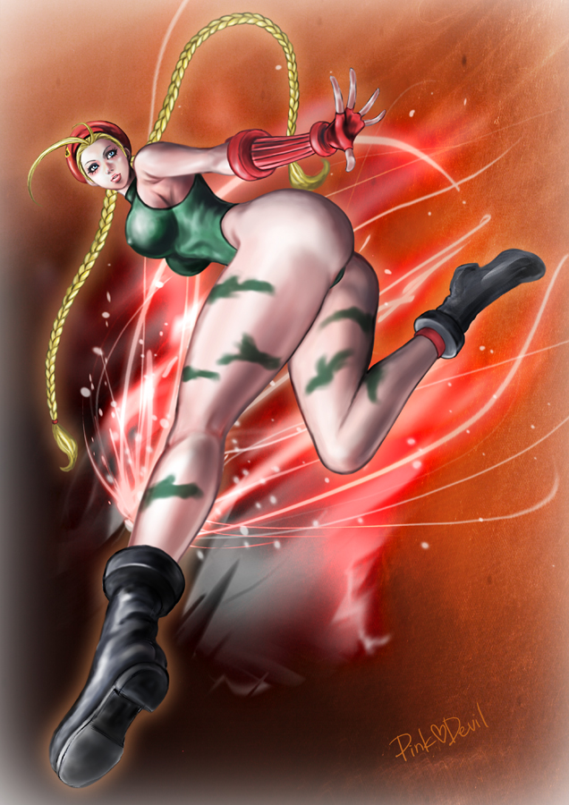 1girl, antenna_hair, artist_name, ass, beret, black_footwear, blonde_hair, boots