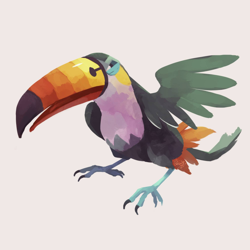 animal_focus, beak, bird, black_eyes, bright_pupils, commentary_request, full_body, highres