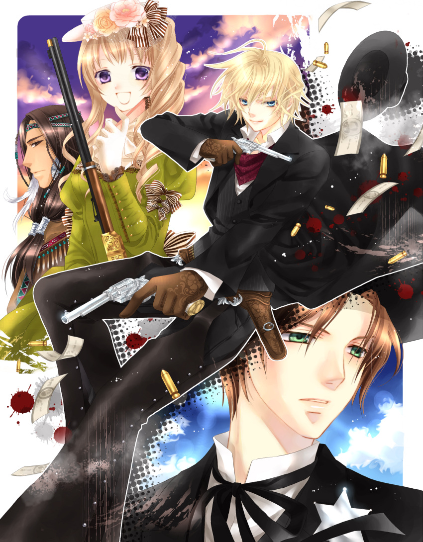 dress, gun, soushi_araragi, tagme