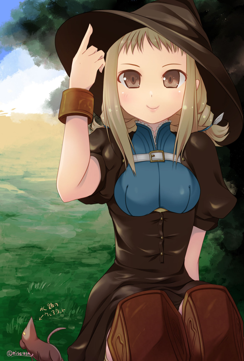 1girl, blonde_hair, blue_eyes, braid, breasts, closed_mouth, final_fantasy, final_fantasy_xii