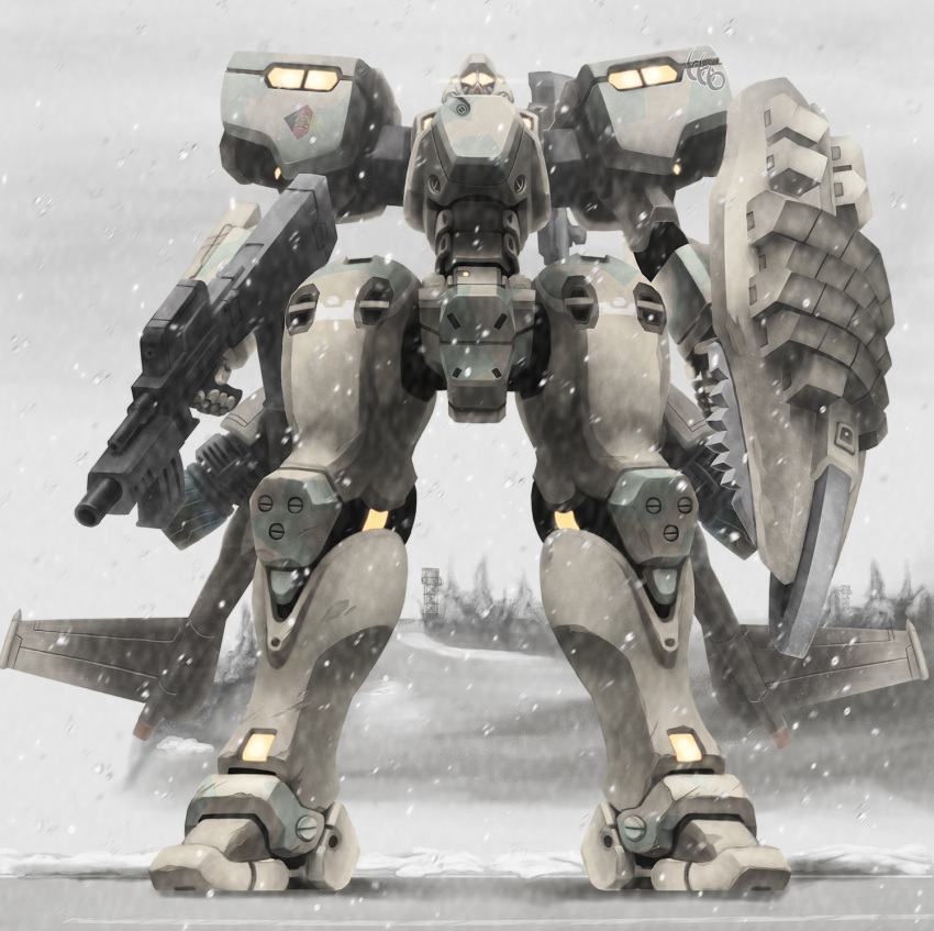 cannon, east_german, from_below, gun, highres, machine_gun, mecha, mig-21_balalaika_(muvluv)