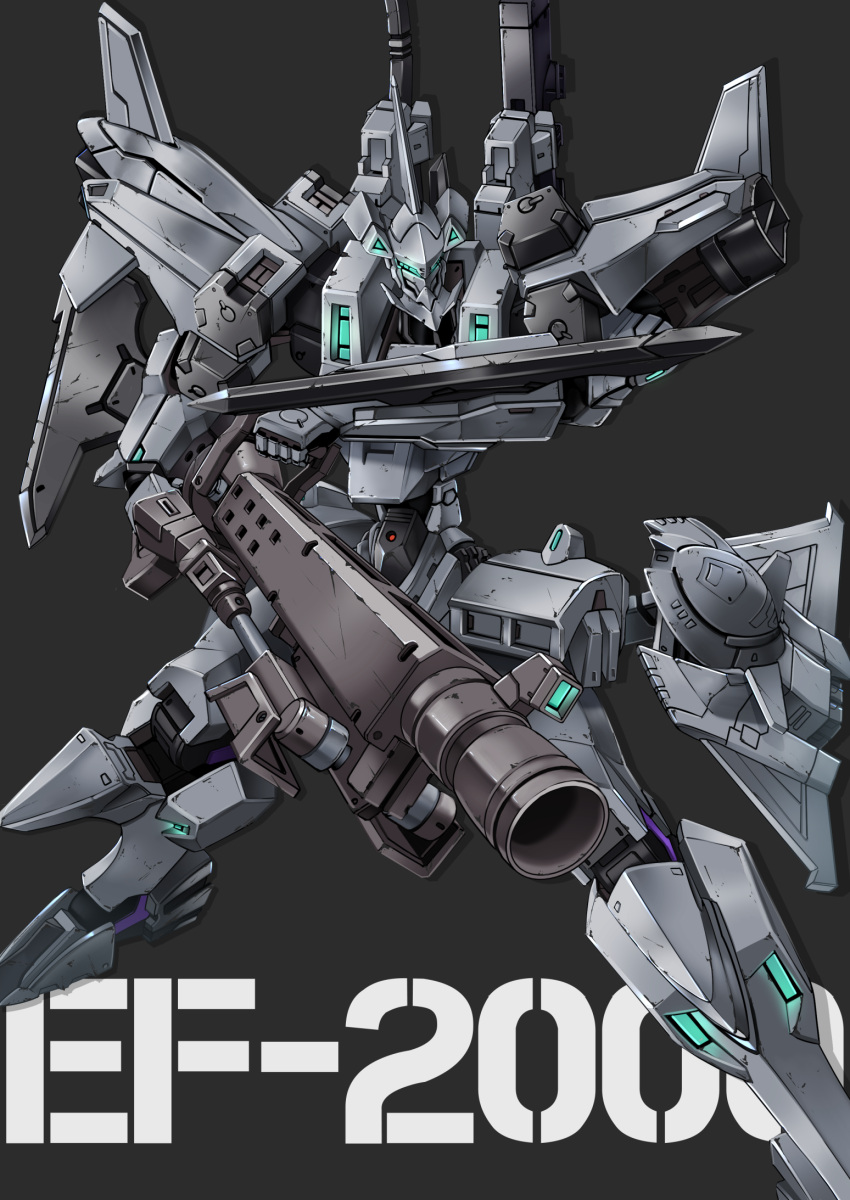 aiyat_@_maotto, blade, blue_eyes, character_name, clenched_hand, ef-2000_typhoon_(muvluv), glowing, glowing_eyes