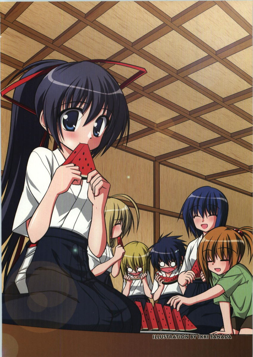 ayase_akatsuki, gojyou_yuu, hayama_akiho, hokaze_minatsu, kusaba_haruka, rakka_ryuusui, sanada_ikki, scanning_artifacts