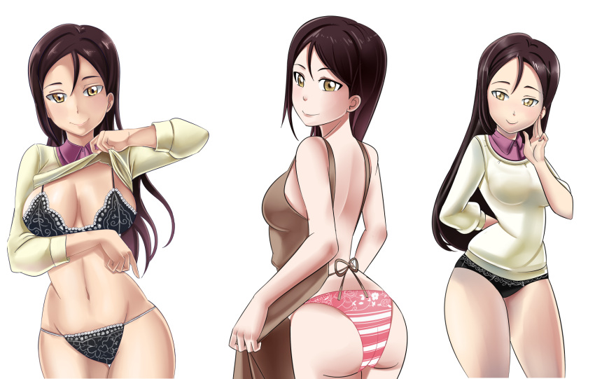 breasts, highres, large_breasts, love_live!, love_live!_school_idol_project, love_live!_sunshine!!, navel, panties
