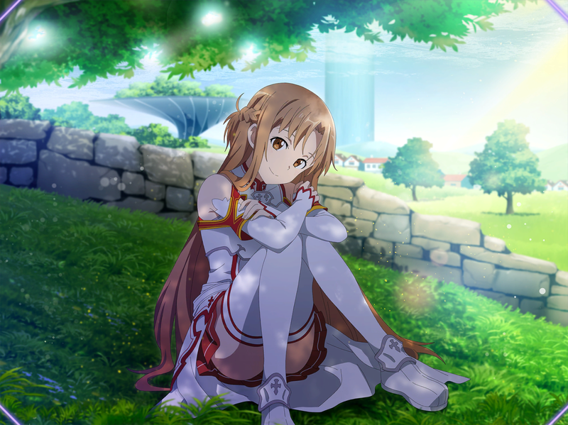 1girl, armor, asuna_(sao), bangs, braid, breastplate, brown_eyes, brown_hair