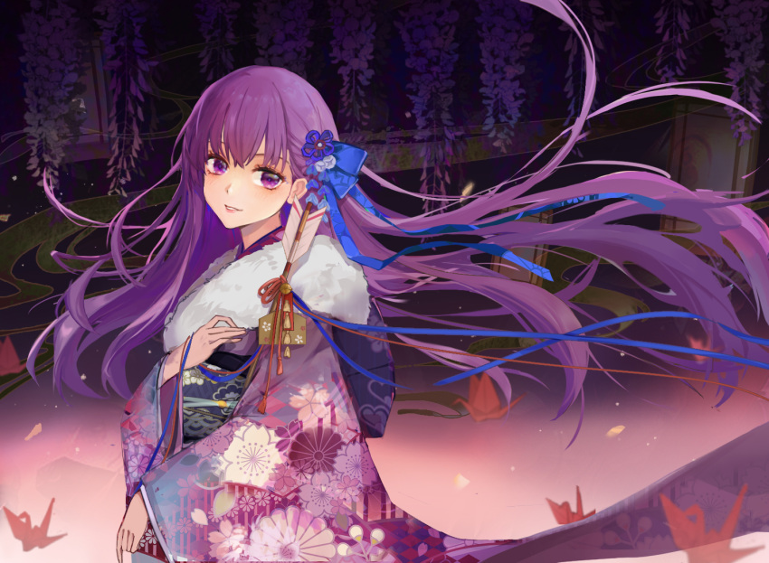 1girl, absurdres, animal_print, aquarzaaa, bangs, blue_eyes, bow, closed_mouth
