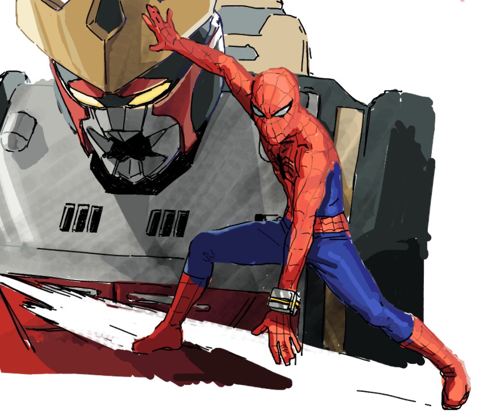 1boy, fighting_stance, leopardon, looking_ahead, looking_down, male_focus, marvel, mask