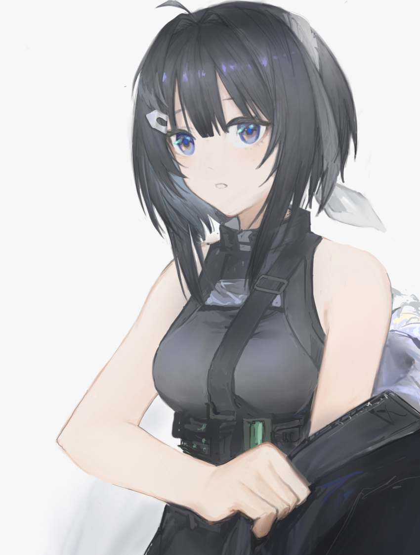arknights, bird_girl, black_hair, fuyuyu, fuyuyu-pon, highres, la_pluma_(arknights), short_hair