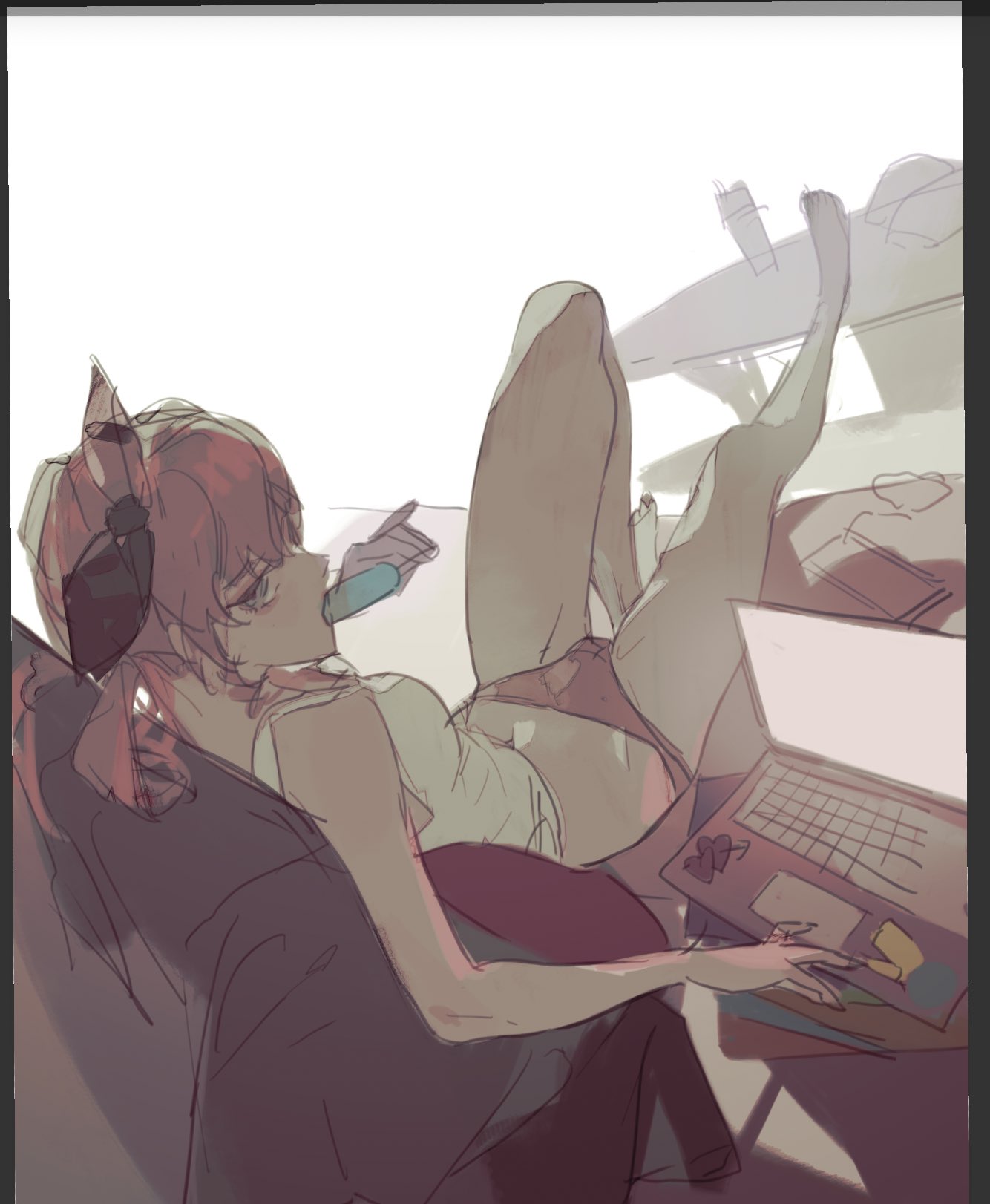 1girl, cupid_parasite, fanart, lynette_mirror, rd_chet, solo