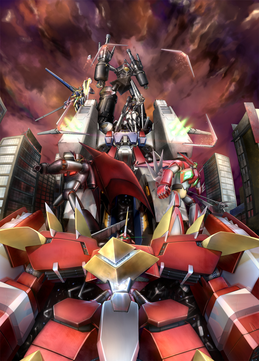 big_o_(mecha), char's_counterattack, getter-1, getter_robo, giant_robo, giganscudo, gundam, highres