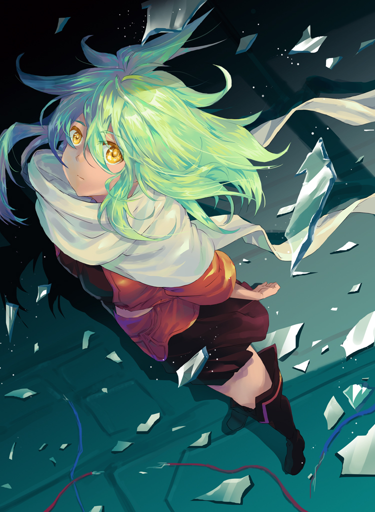 1girl, breasts, closed_mouth, dark-skinned_female, dark_skin, emerada_(xenogears), full_body, glass
