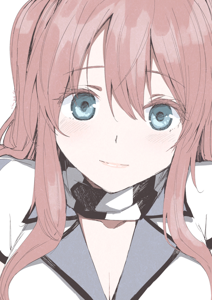 1girl, dress, grey_eyes, highres, kantai_collection, long_hair, looking_at_viewer, masukuza_j
