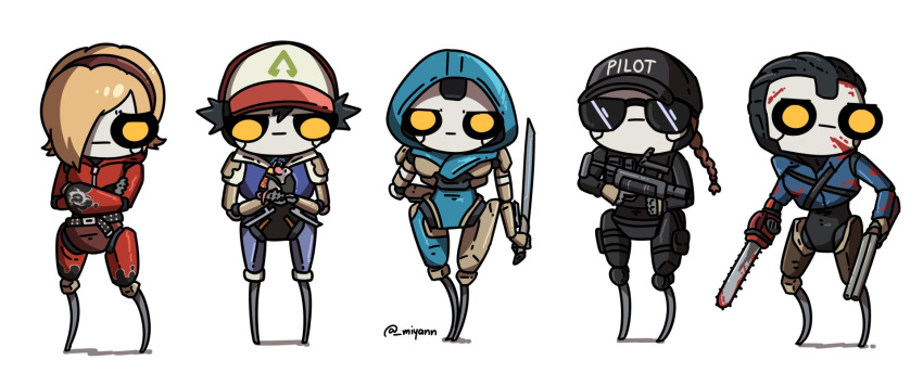 android, animal, apex_legends, ash_(rainbow_six_siege), ash_(rainbow_six_siege)_(cosplay), ash_(titanfall_2), ash_crimson, ash_crimson_(cosplay)