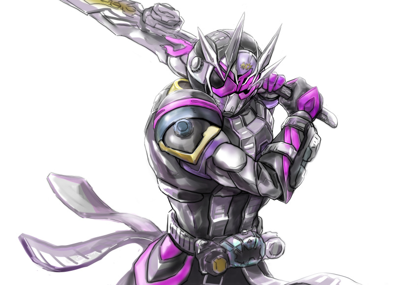1boy, alternate_costume, armor, black_armor, black_bodysuit, bodysuit, clock_hands, compound_eyes