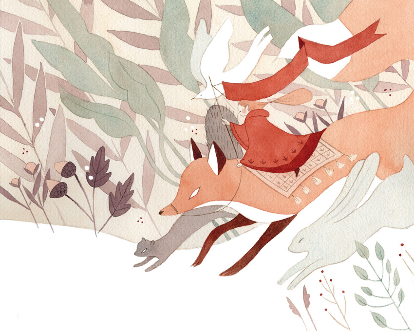 ._., 1girl, ^_^, animal, arm_support, arm_up, bird, blank_eyes