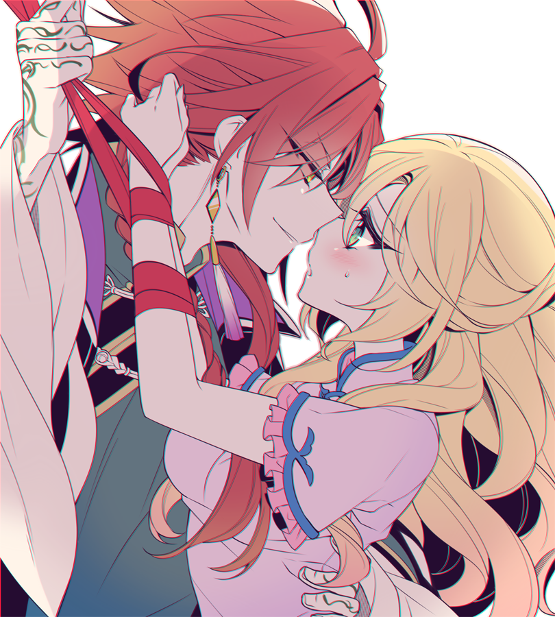 1boy, 1girl, fanart, liliana_adornato, piofiore_no_banshou, pixiv_id_2422784, yang_(piofiore_no_banshou)