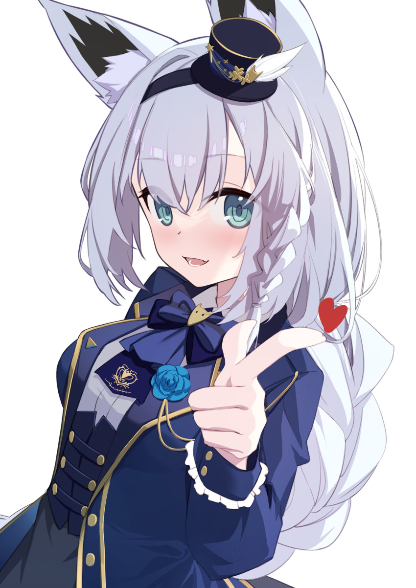 1girl, absurdres, animal_ear_fluff, animal_ears, bangs, black_headwear, blue_bow, blue_bowtie
