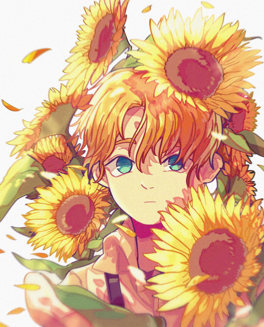 1boy, blonde_hair, blue_eyes, captain_america:_the_first_avenger, captain_america_(series), child, flower, highres