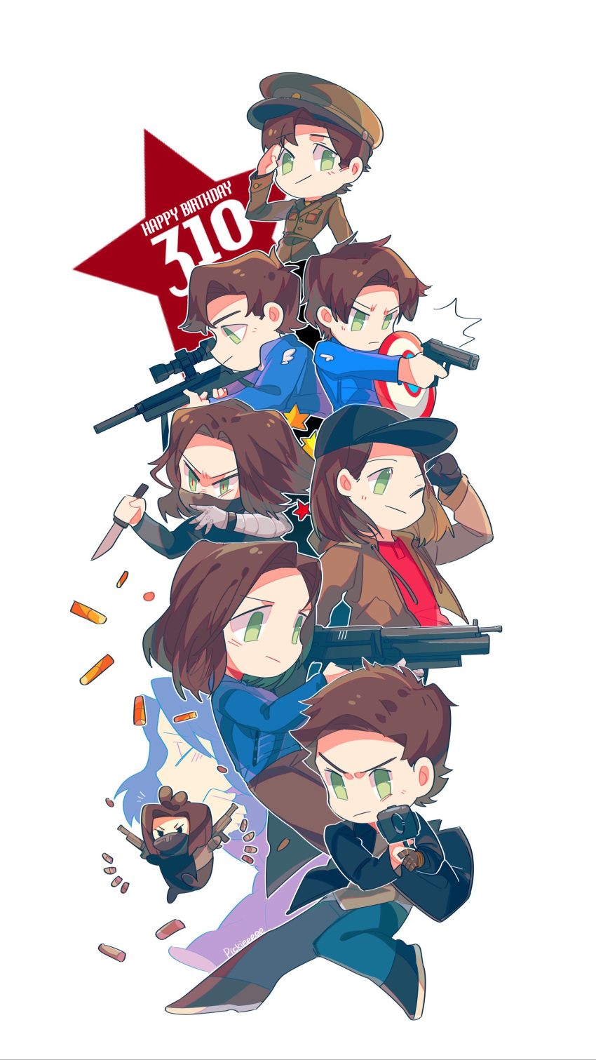 6+boys, absurdres, age_progression, avengers:_endgame, avengers:_infinity_war, avengers_(series), baseball_cap, blue_eyes
