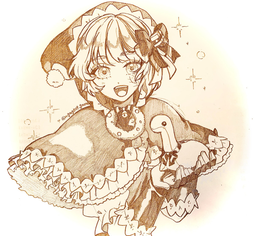 1girl, :d, akami_maguro, apex_legends, bangs, bracer, eyebrows_visible_through_hair, highres