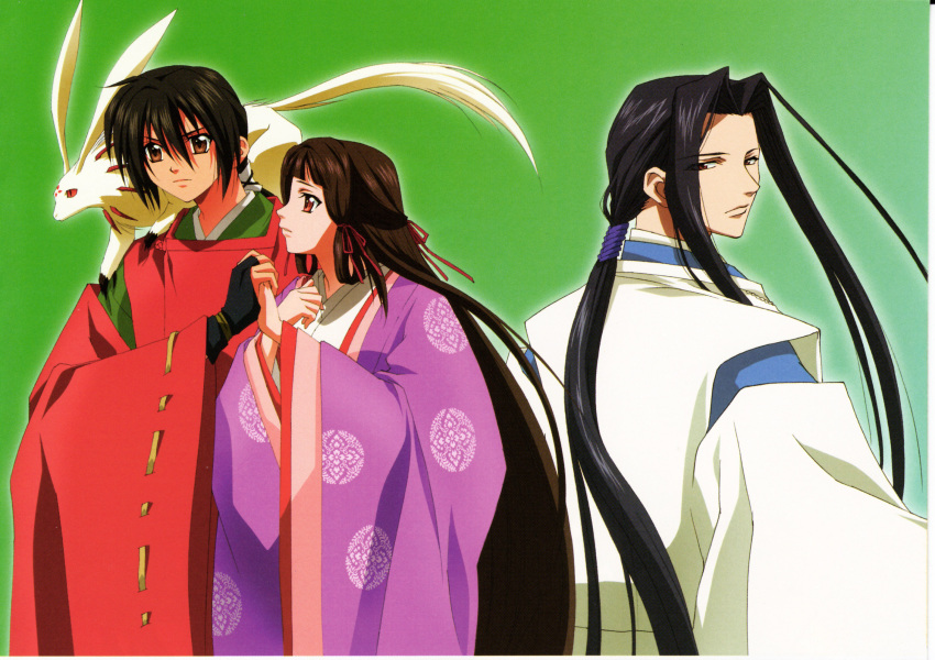 abe_no_masahiro, abe_no_seimei, cropme, fujiwara_no_akiko, kimono, screening, shounen_onmyouji