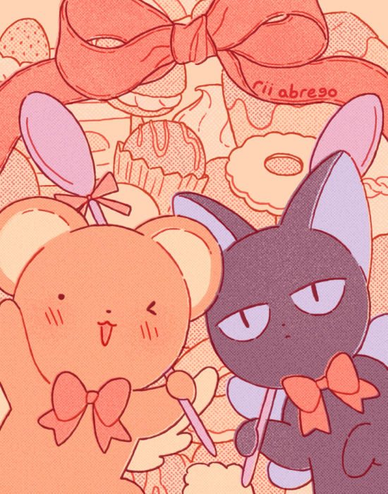 ._., :<, ;3, animal_focus, arm_up, blue_eyes, blush, bow