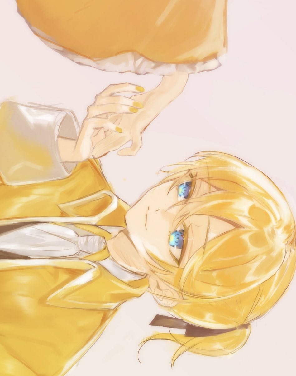 1boy, 1girl, aku_no_meshitsukai_(vocaloid), allen_avadonia, ascot, blonde_hair, blue_eyes, brother_and_sister
