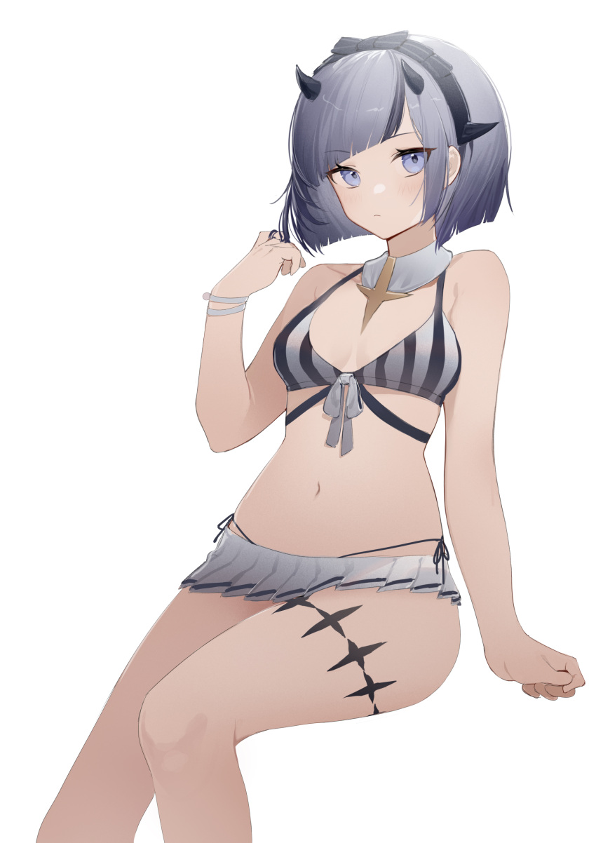 1girl, absurdres, azur_lane, bare_arms, bare_shoulders, bearn_(azur_lane), bearn_(summer_lifeguard)_(azur_lane), bikini