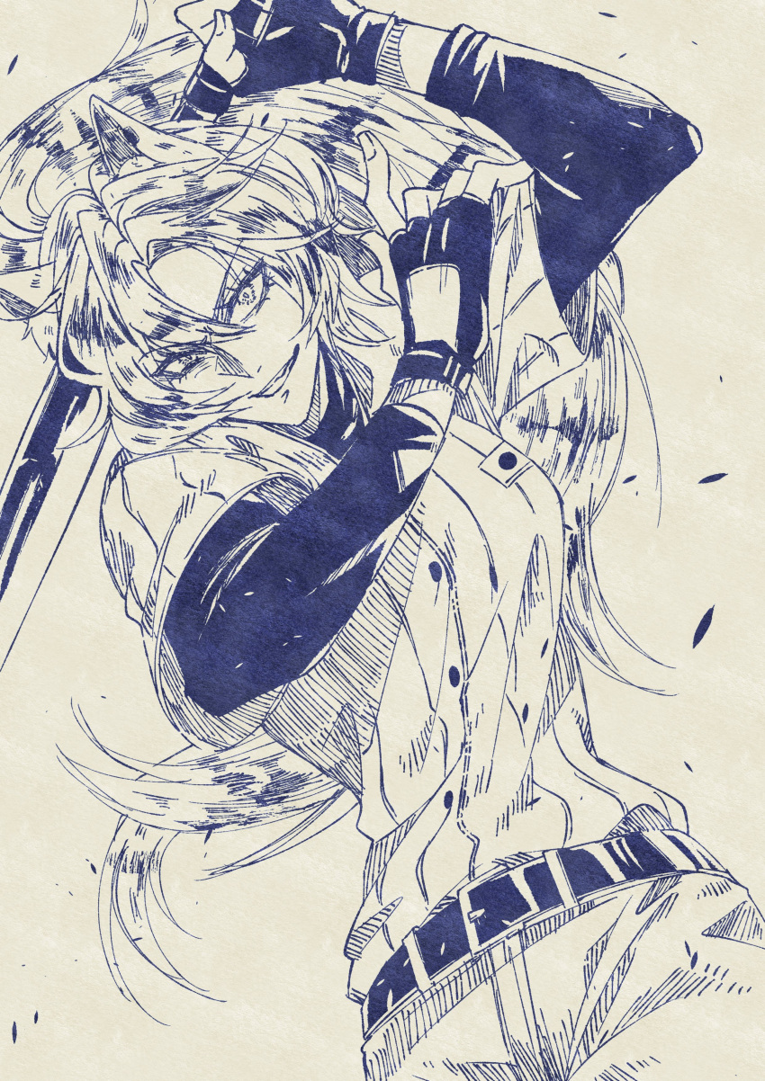 1girl, absurdres, animal_ears, bangs, baseball_bat, baseball_uniform, belt, breasts