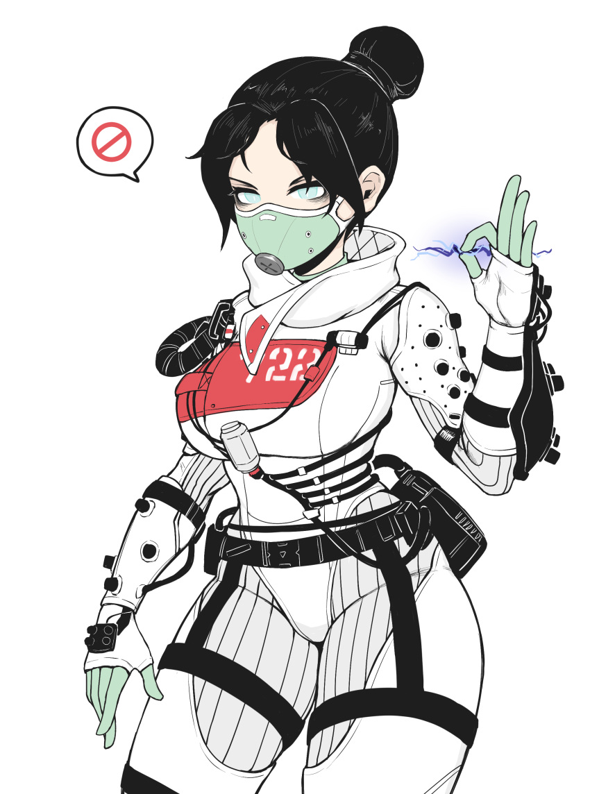 1girl, absurdres, apex_legends, bangs, belt, bingbingzi, black_belt, black_hair