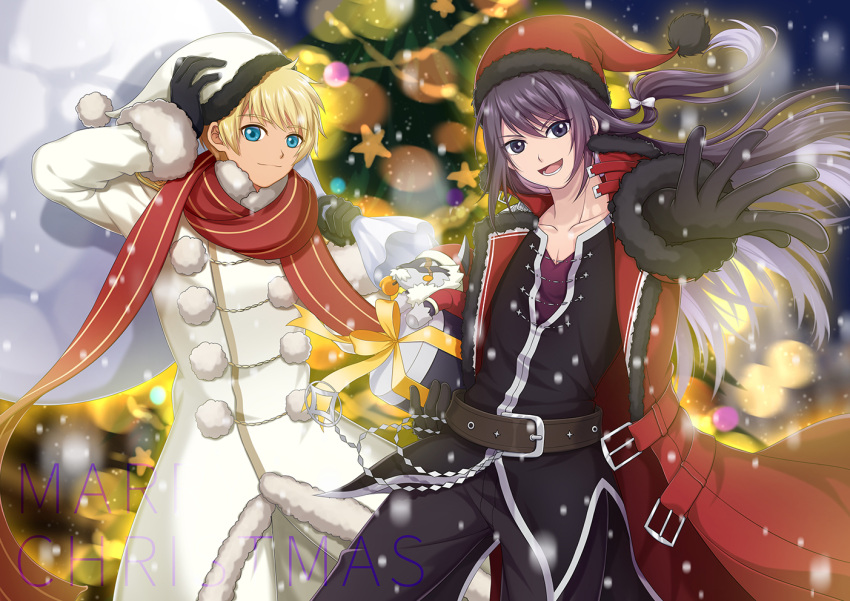 2boys, :d, alternate_costume, belt, black_eyes, black_gloves, black_hair, black_pants