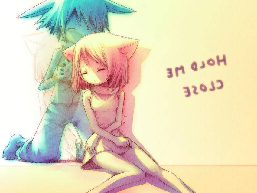 animal_ears, draw_with_me, dress, mike_inel, nekomimi, original, wallpaper