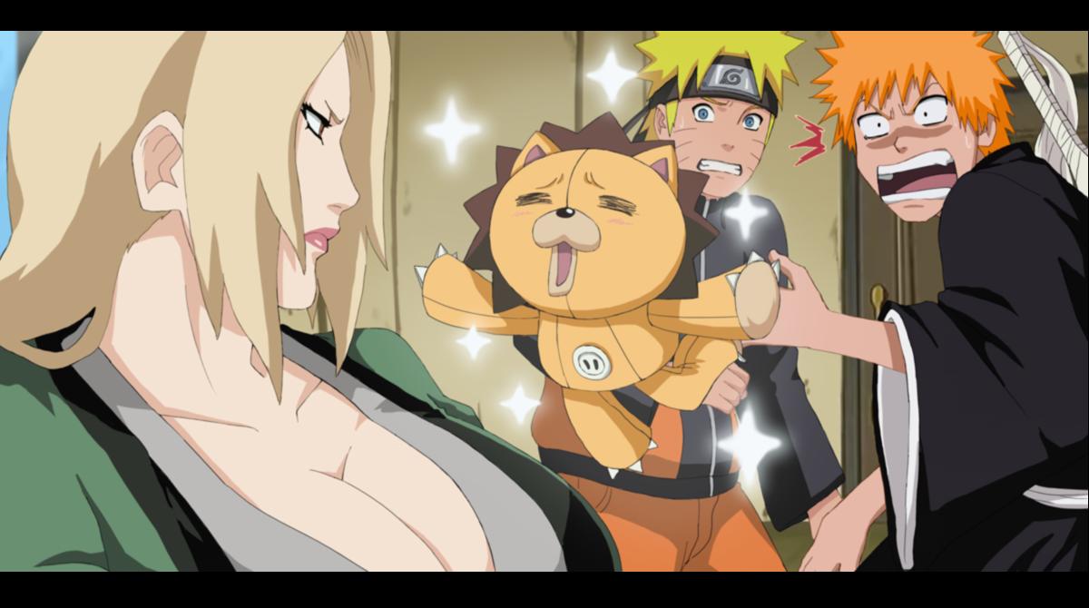 bleach, crossover, fake, kon, kurosaki_ichigo, lipstick, naruto, naruto_shippuden