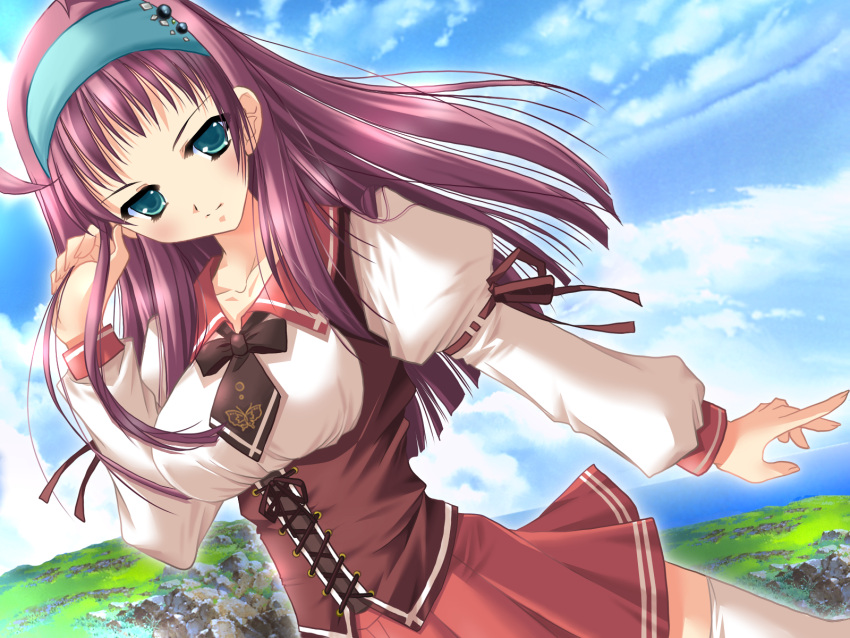 game_cg, kashi_harutsuge, kitto_todoku_sumiwataru_asairo_yori_mo, seifuku, yamamoto_kazue