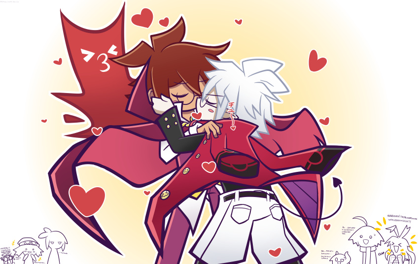 2boys, absurdres, crimson_slushie, crossover, disgaea, highres, male_focus, multiple_boys