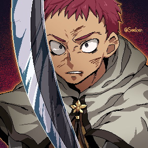 1boy, blue_eyes, brown_shirt, capelet, clenched_teeth, commentary_request, holding, holding_sword