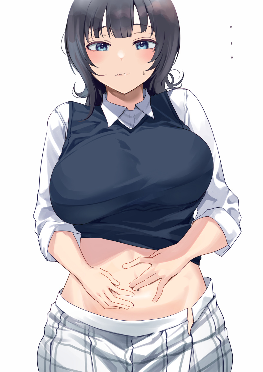 ..., 1girl, absurdres, asaka_karin, bangs, black_hair, blue_eyes, blunt_bangs