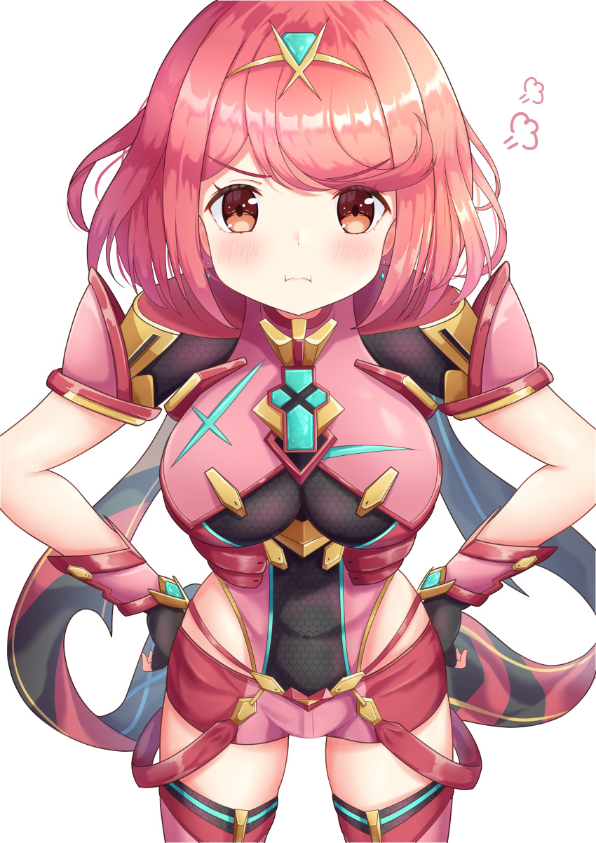 1girl, absurdres, bangs, black_gloves, breasts, chest_jewel, earrings, fingerless_gloves