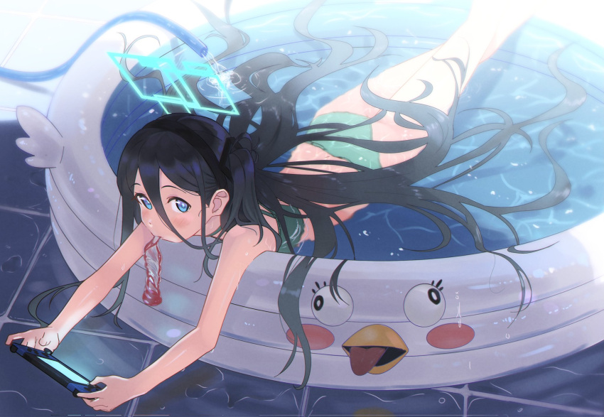 1girl, arisu_(blue_archive), bangs, blue_archive, blue_eyes, blush, commentary_request, full_body
