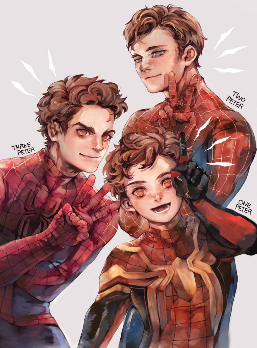3boys, absurdres, blue_eyes, brown_eyes, brown_hair, commentary, english_commentary, highres