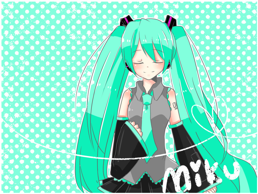 bubux, closed_eyes, hatsune_miku, twintails, vocaloid, wallpaper