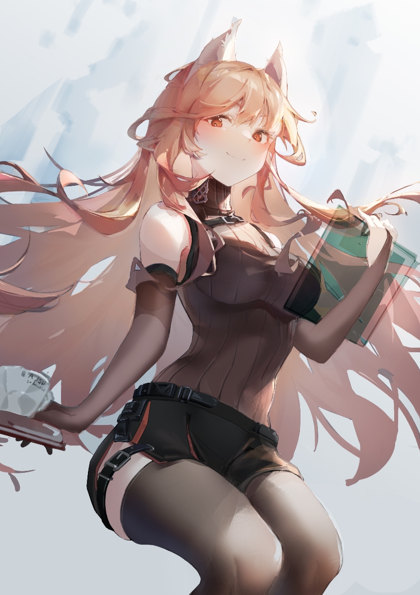 1girl, animal_ears, breasts, cat_ears, girls'_frontline_neural_cloud, large_breasts, persicaria_(girls'_frontline_nc), pink_eyes