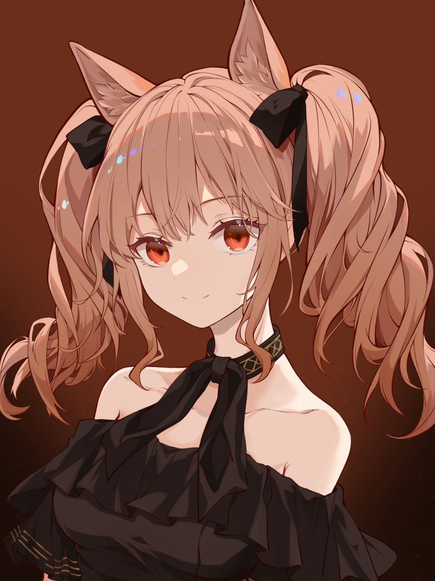 1girl, absurdres, ambience_synesthesia, angelina_(arknights), animal_ear_fluff, animal_ears, arknights, bangs